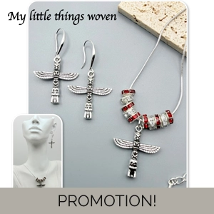 Silver & Red Mayan Totem Pol..