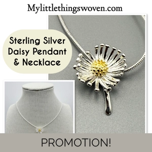 Sterling Silver Daisy Pendan..