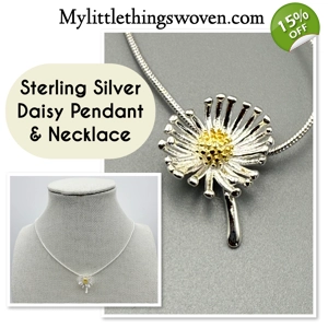 Sterling Silver Daisy Pendan..