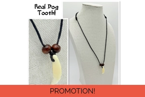 Men's Real Tooth Fang Wolf P..