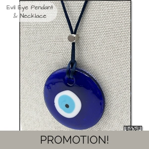 Murano Glass Evil Eye Pendan..