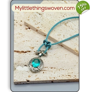 Long Turquoise Celtic Knot P..