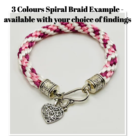 Made to order Kumihimo Bracelets, Any Size, Silver/Gold, Gift Wrapped.