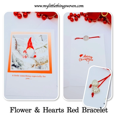 Christmas Card And Jewellery Gift, Friendship Gifts, Bracelets, Handmade