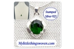 Faux Emerald Penda..