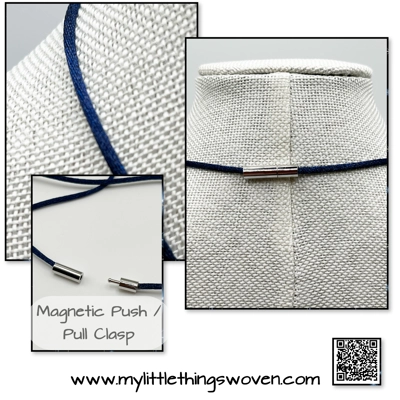 Murano Glass Evil Eye Pendant & Necklace Blue, 20" Long Silk Cord