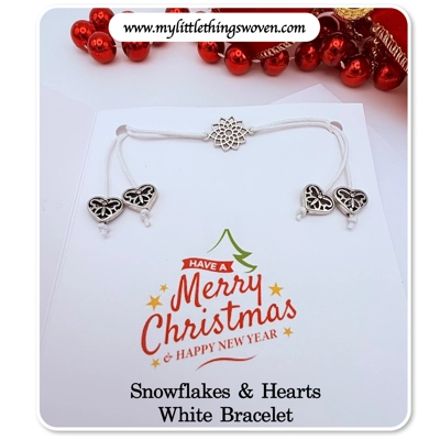 Christmas Card And Jewellery Gift, Friendship Gifts, Bracelets, Handmade