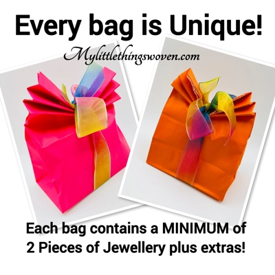 Mystery Jewellery Gift Bag, Girl Party favours treat reward bags, pre filled party bags