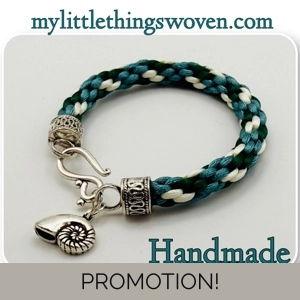 Teal Multicoloured Kumihimo ..