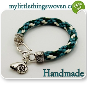 Teal Multicoloured Kumihimo ..