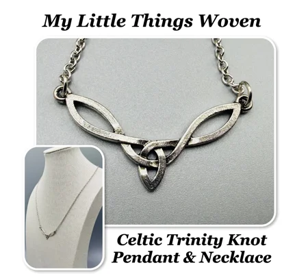 Silver Celtic Trinity Knot Pendant/Necklace - 18/20-inch Adjustable