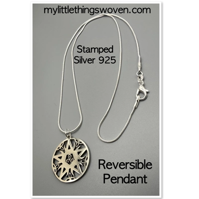 Men's Pentagram Moon Celtic Knot Pendant/Necklace - Stainless Steel/Sterling Silver, Snake Chain Men's Pentagram Moon Celtic Knot Pendant/Necklace - Stainless Steel/Sterling Silver, Snake Chain