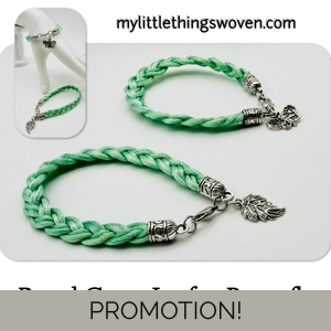 Pastel Green Braided Bracele..