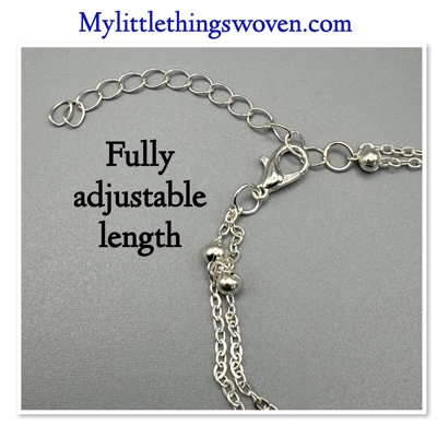 Eternity Faux Pearl Silver Tone Bracelet, Adjustable length