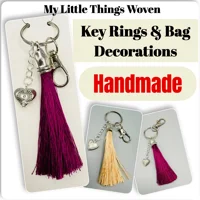 Ladies Key Ring/Bag Chain - Silver Hea..
