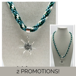 Teal Multicoloured Necklace ..