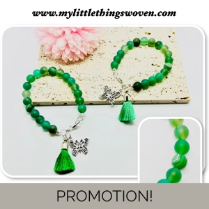 Green Striped Agate Quartz S..