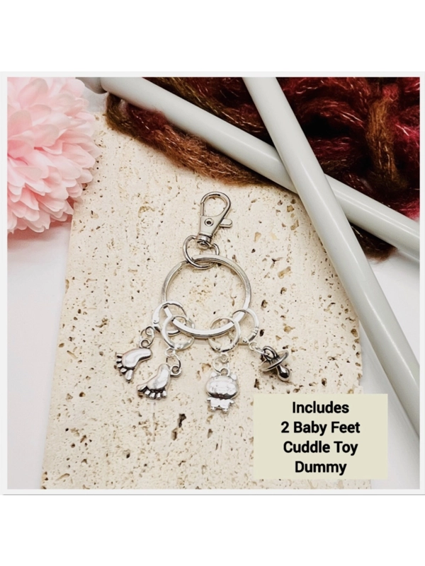 New Baby-theme Knitting and Crochet Stitch Markers With Gift Storage Bag