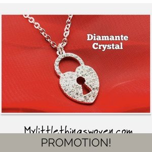 Silver Love Heart Key Lock P..