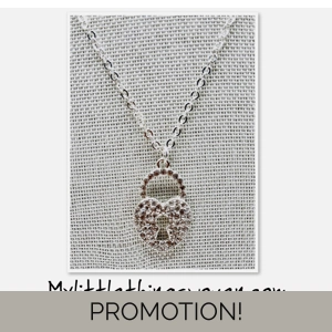 Silver Love Heart Key Lock P..