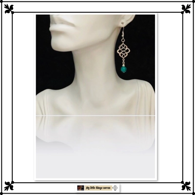 Eternity Dangle Drop Bead Boho Earrings Handmade