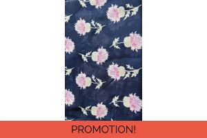 Navy Thistle Scarf By B..