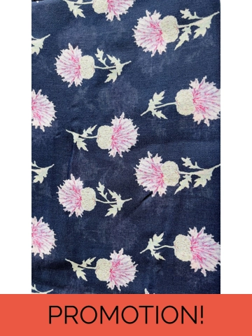 Navy Thistle Scarf By B..
