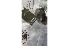 Grey Butterflies and Flowers Scarf By Intrigue