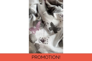 Grey Butterflies and Flowers..