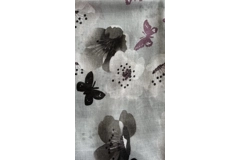 Grey Butterflies and Flowers Scarf By Intrigue