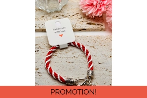 Red & White Silk Kumihi..