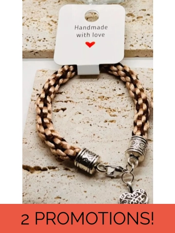 Beige & Brown Silk Kumi..