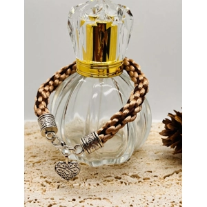 Beige & Brown Silk Kumi..