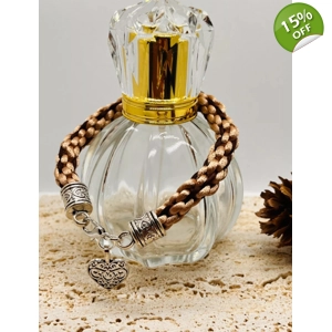 Beige & Brown Silk Kumihimo ..