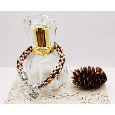 Beige & Brown Silk Kumihimo Braided Bracelet With Love Heart Charm Handmade Silver