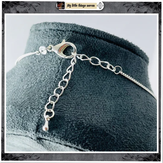 Terracotta and Cream Spiral Kumihimo Braid Necklace Real Silver, With extension chain.