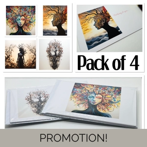 Pack of 4 Natural Earth..