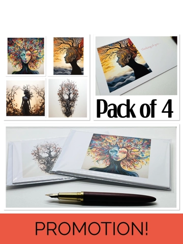 Pack of 4 Natural Earth..