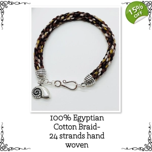 Brown Cord Bracelet wit..