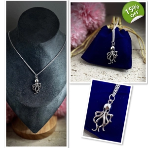 Octopus Pendant And  Ne..