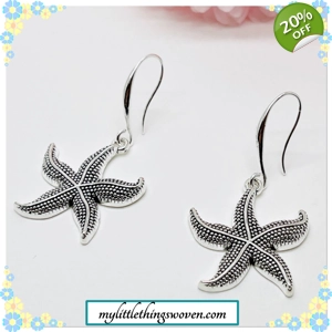 Starfish Dangle Drop Ea..