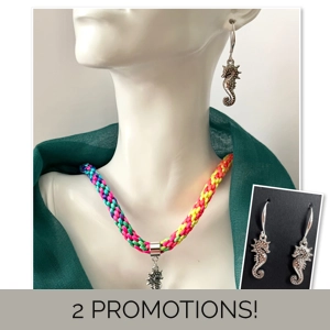 Seahorse Rainbow Necklace Pe..