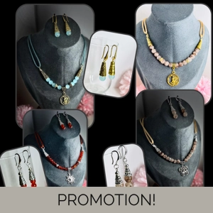 Silk Necklace and earring se..