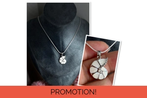 White Simulated Opal Am..