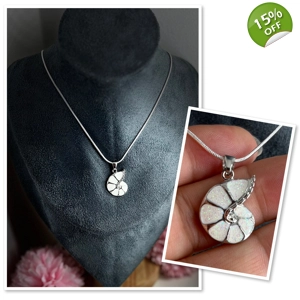 White Simulated Opal Am..