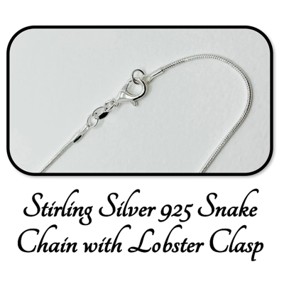 Real Ammonite Stone Fossil Necklace & Pendant, Stirling Silver & Silver Plating. Real Ammonite Stone Fossil Necklace & Pendant, Stirling Silver & Silver Plating.