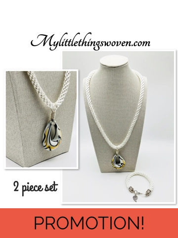 White Murano glass tear..