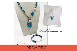 Turquoise Blue Necklace & Pe..