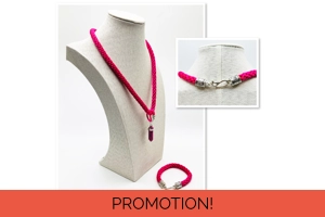 Pink Agate Pendant, Necklace..