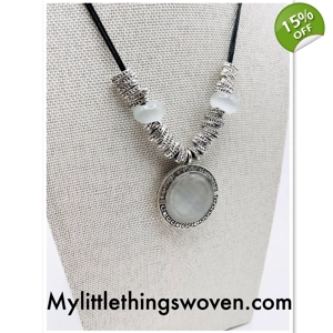 Diamanté Opal statement..